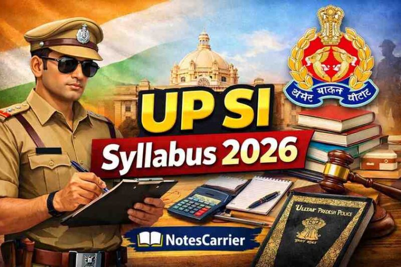 UP SI Syllabus 2026 in Hindi: पूरा सिलेबस, महत्वपूर्ण टॉपिक्स, तैयारी रणनीति और परीक्षा तिथि