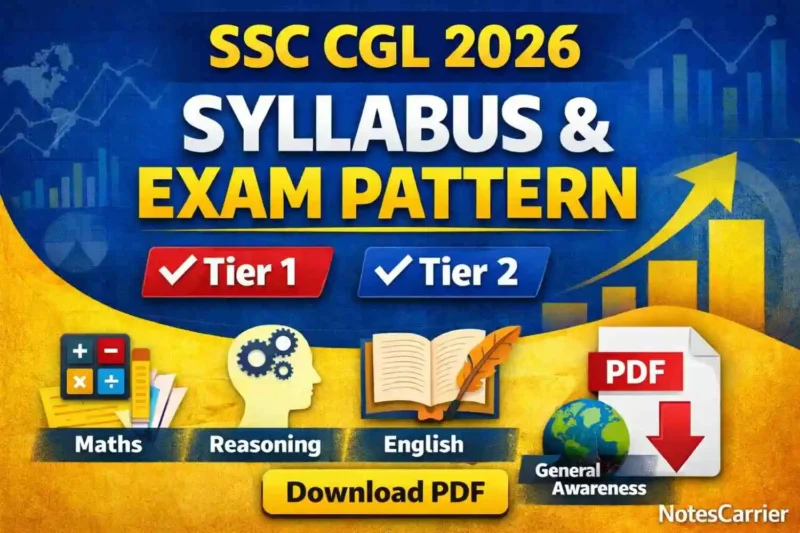 SSC CGL 2026 Syllabus and Exam Pattern – Tier 1 & Tier 2 Detailed Syllabus PDF with Expected Questions