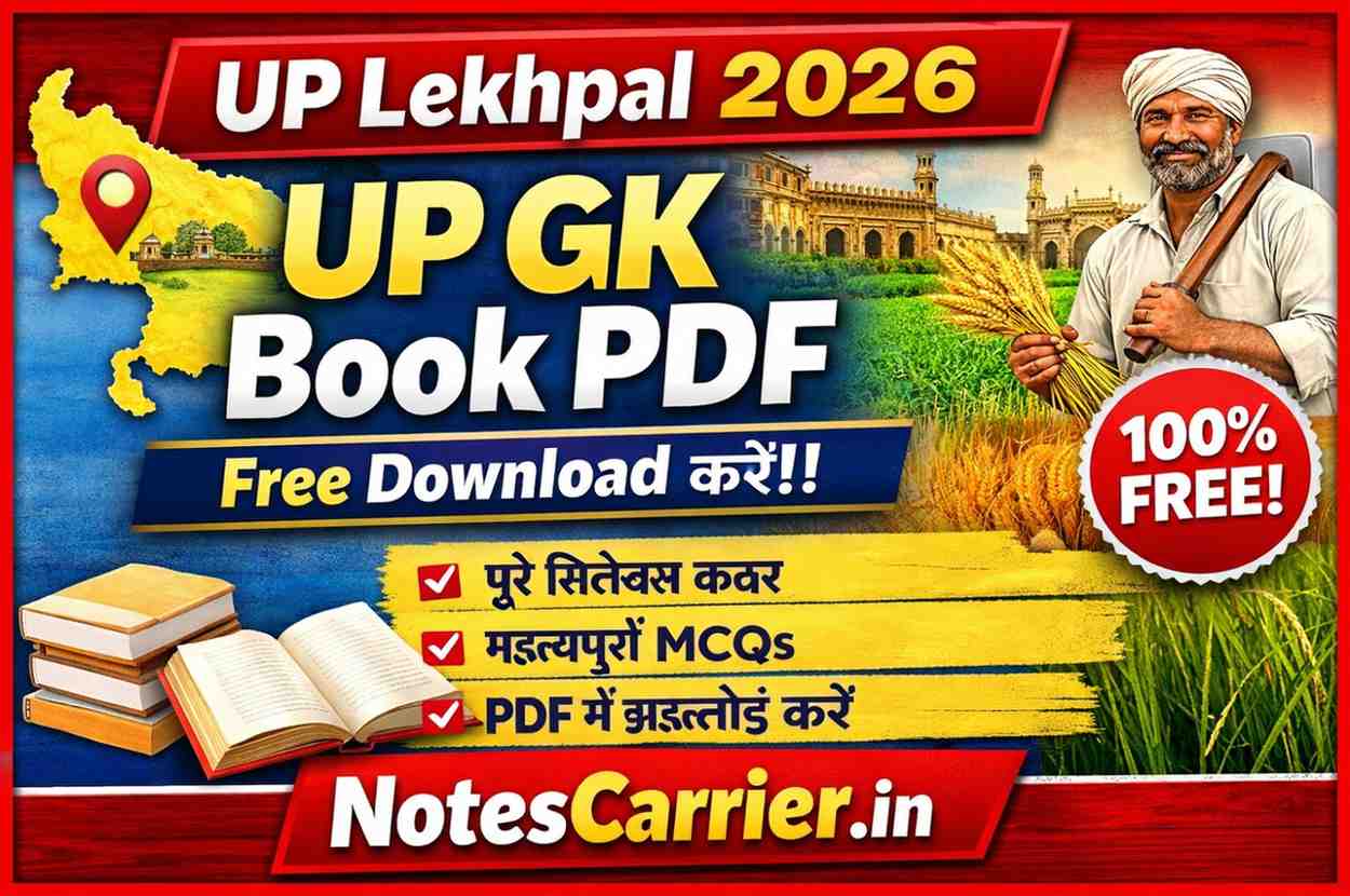 UP GK Book PDF for UP Lekhpal 2026