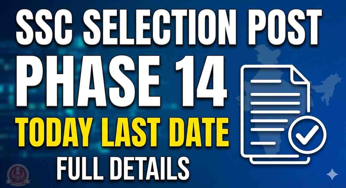SSC Selection Post Phase 14 Recruitment 2026