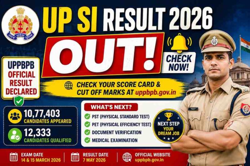 UP SI Result 2026 Out — Check Your Score Card & Cut Off Marks at uppbpb.gov.in