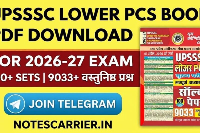 UPSSSC Lower PCS Book PDF Download 2026: Youth Competition Times Solved Papers (वस्तुनिष्ठ प्रश्न)